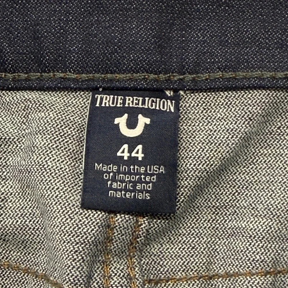 True Religion Tony Skinny Mens Jeans 44 x 32 Indigo Blue Super Stretch Denim NWT